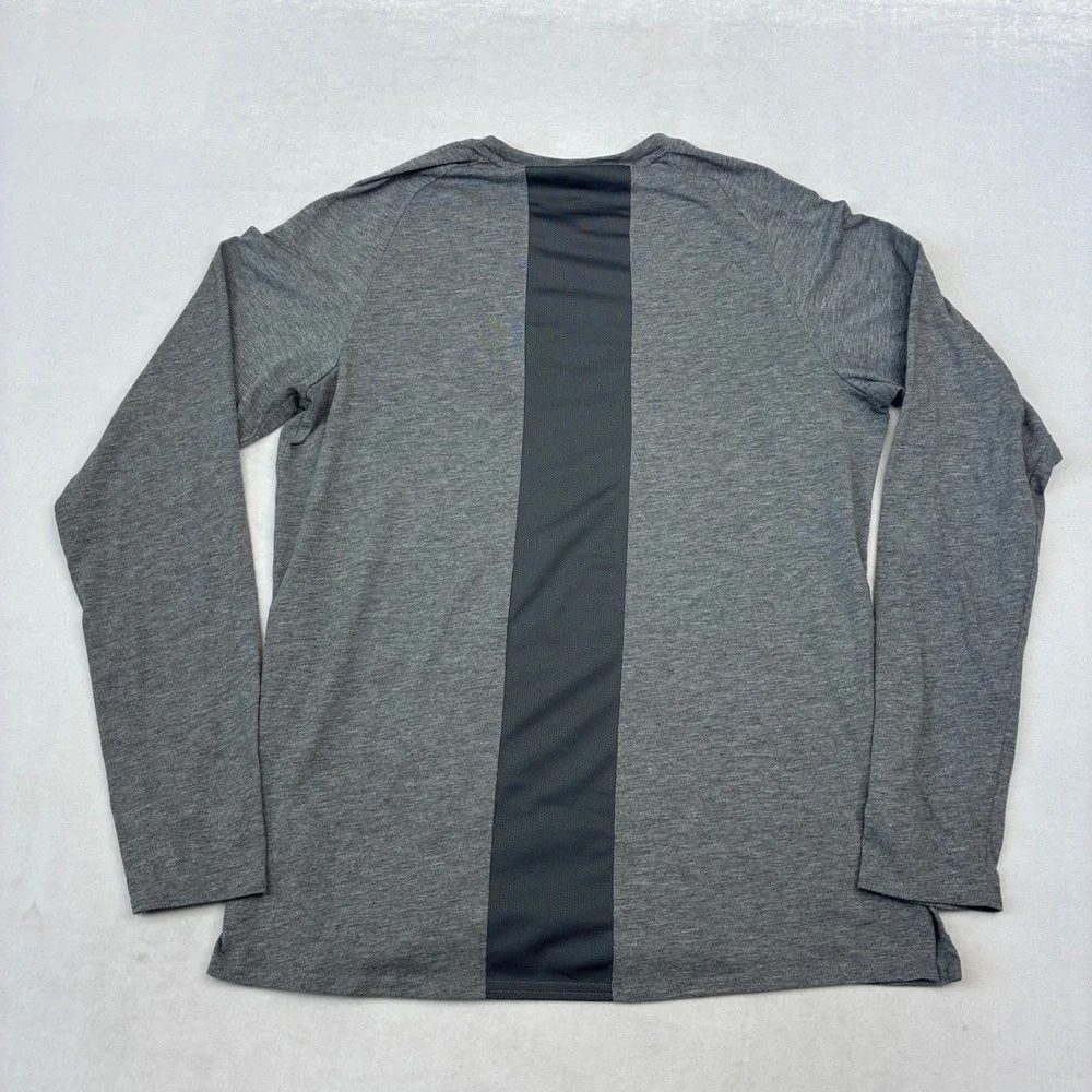 Jordan Oklahoma Sooners Shirt Mens M Gray Long Sleeve Dri-FIT Training OU Logo